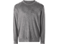 Graues Velours-Sweatshirt für Herren