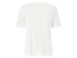 Weißes Kurzarm-T-Shirt, Rückansicht.