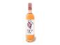 Flasche Roséwein mit Etikett, das eine Weintraube und den Text „Lieblings Rosé Pfalz“ zeigt.