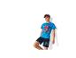 Jungen-Pyjama mit blauem T-Shirt mit Superhelden-Print und marineblauen Shorts
