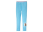 Blaue Leggings mit Elsa und Anna aus Frozen.
