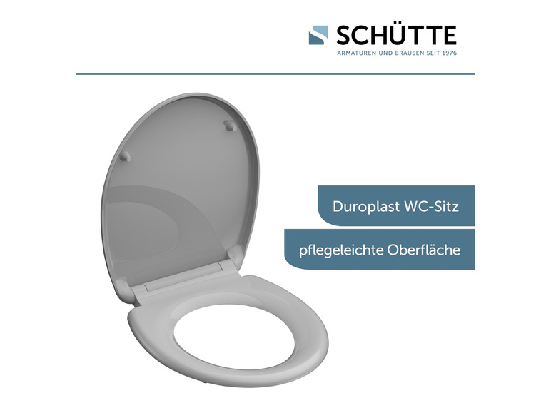 Gehe zu Vollbildansicht: Schütte WC Sitz Duroplast, mit Absenkautomatik und Schnellverschluss - Bild 16
