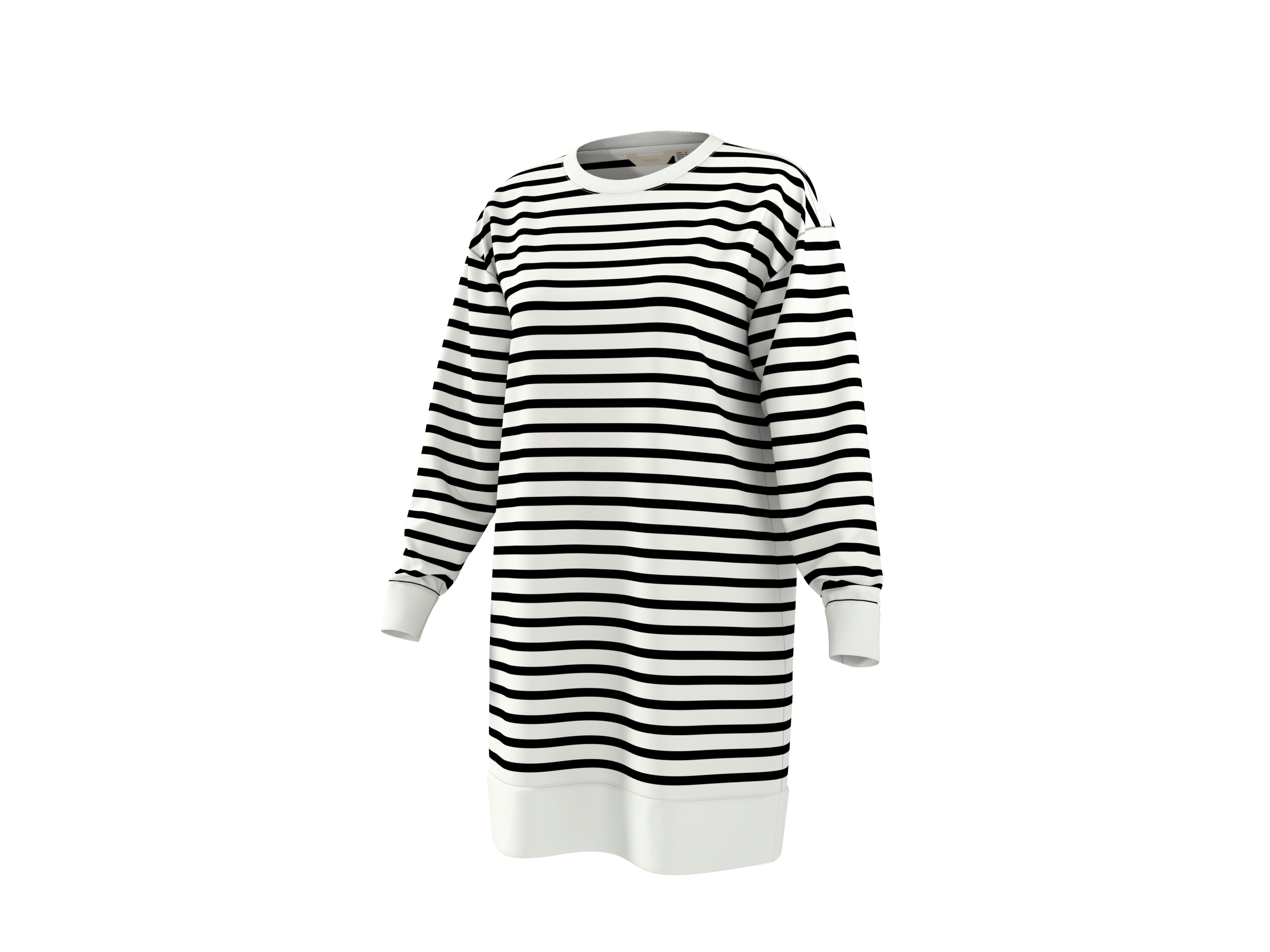 ESMARA® Damen Sweatkleid (Schwarz/weiß, S(36/38)) – Bild 3 von 4