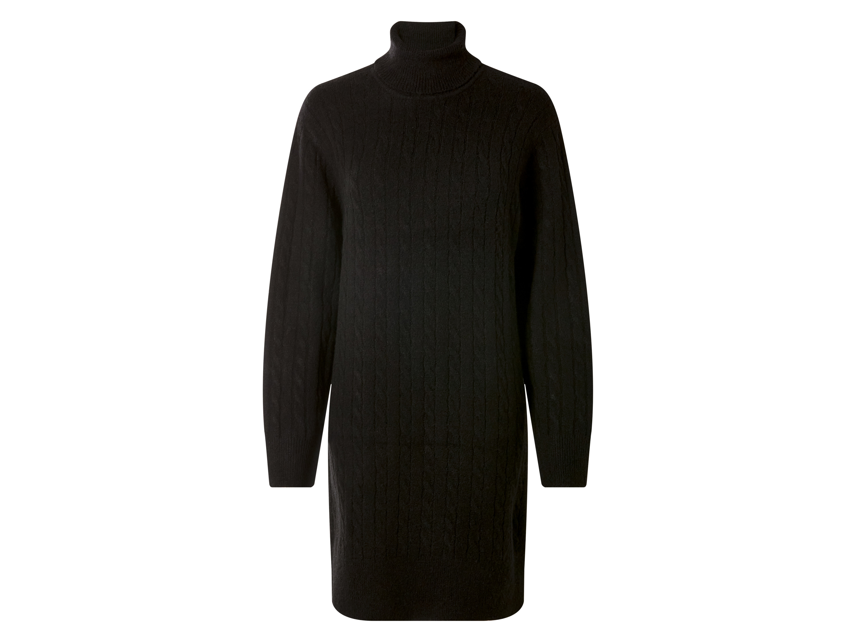 ESMARA® Damen Strickkleid (Schwarz, S(36/38))