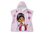 Ein rosa Kapuzenbademantel mit dem Thema Gabby's Dollhouse.