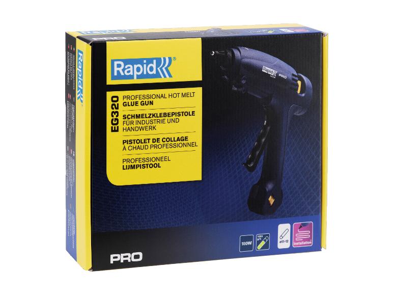 Rapid EG320 professionelle Heißklebepistole in Verpackung