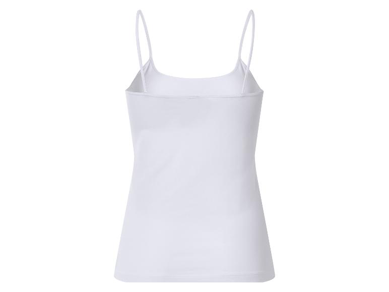 Weißes Damen-Spaghettiträger-Top, Rückansicht