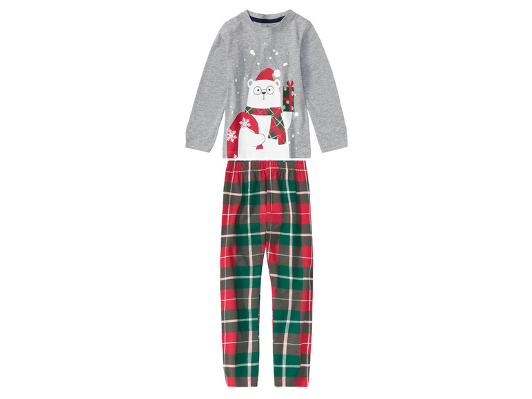 Gehe zu Vollbildansicht: lupilu® Kleinkinder Jungen Pyjama mit weihnachtlichen Motiven - Bild 8