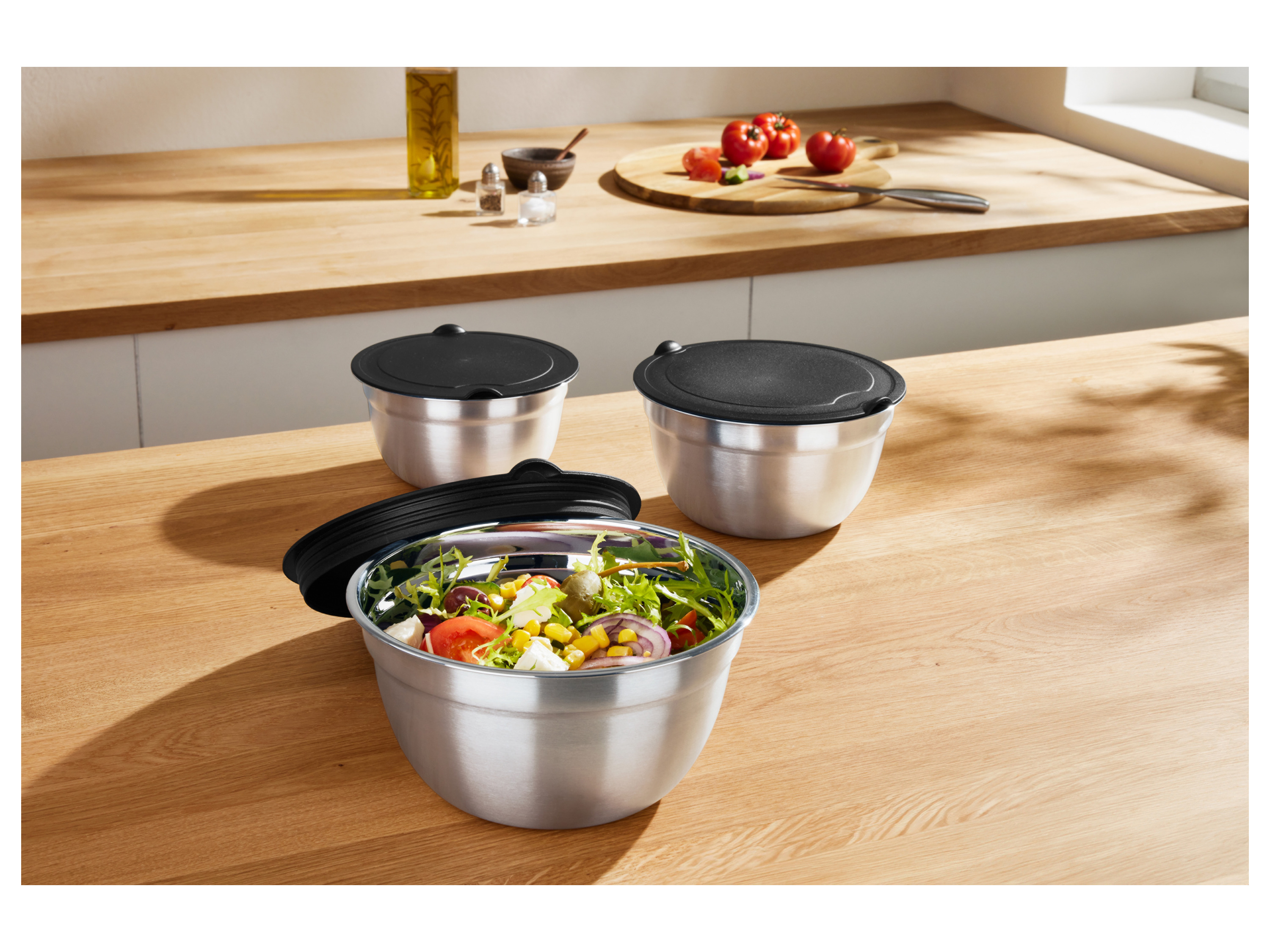 Thumbnail - SILVERCREST® Edelstahl-Schüsselset, 3 Stück