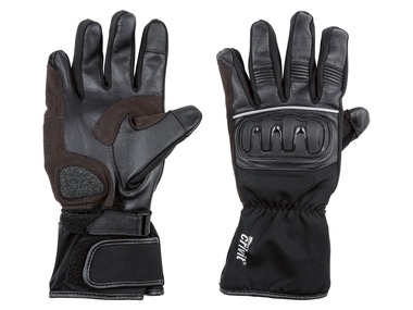 crivit Motorrad Handschuhe mit reflektierenden Elementen, schwarz