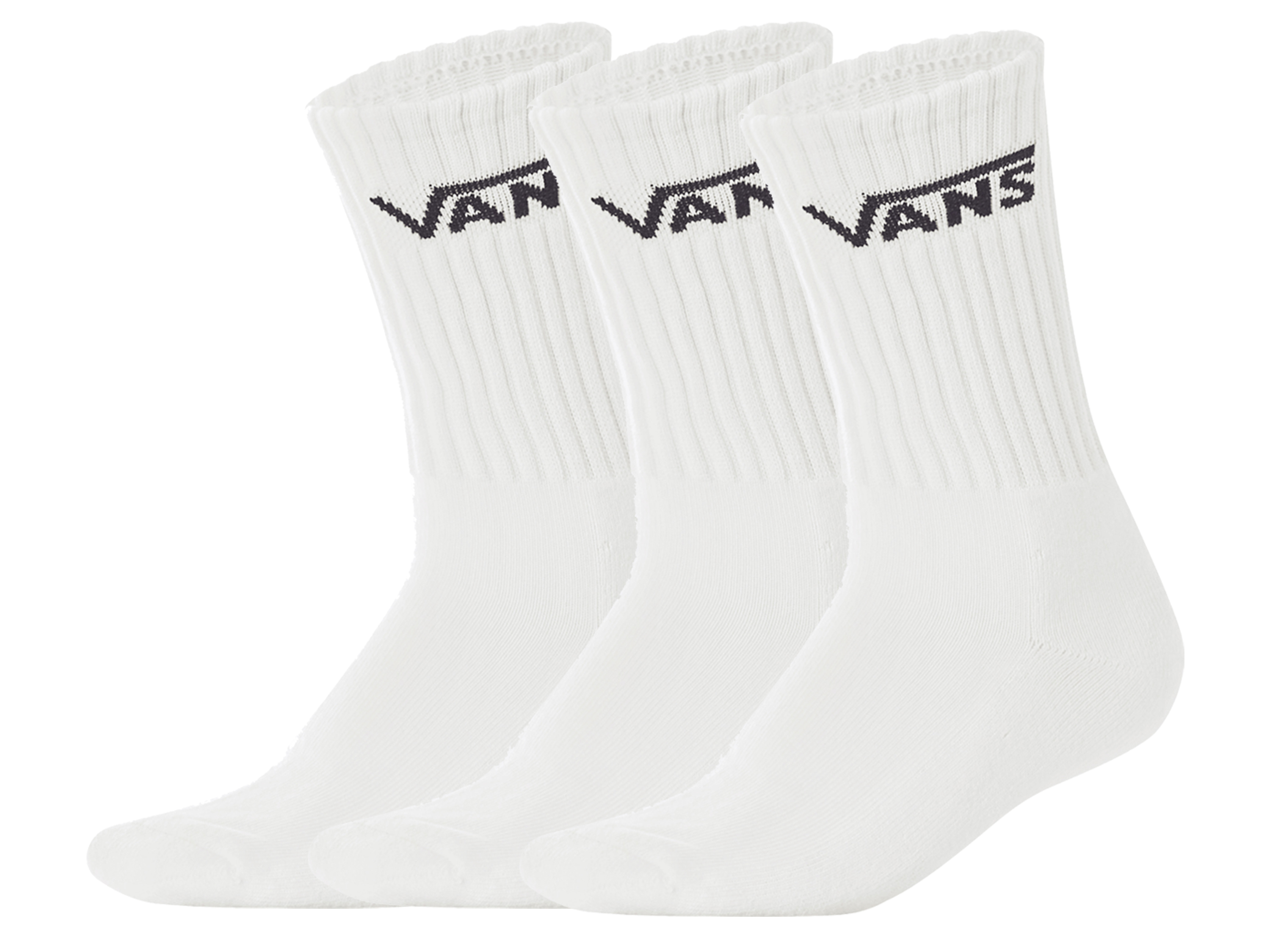 VANS Tennissocken, 3 Paar (weiß, 39-42)