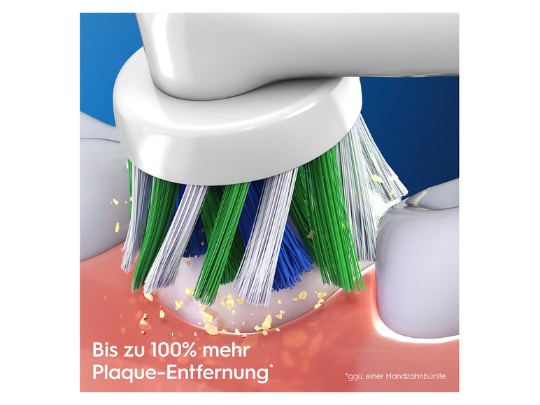 Oral-B CrossAction Aufsteckbürsten, 3 Stück | Zahnreinigung & Zahnpflege