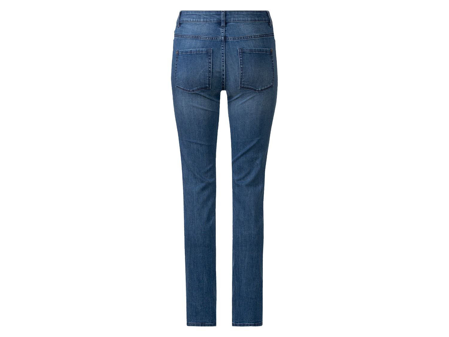 ESMARA® Damen Jeans Slim Fit (kurze Länge, Dunkelblau, 36) – Bild 2 von 2