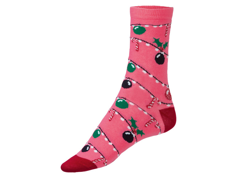 Gehe zu Vollbildansicht: esmara Damen Socken Weihnachten, 3 Paar, mit Baumwolle - Bild 6