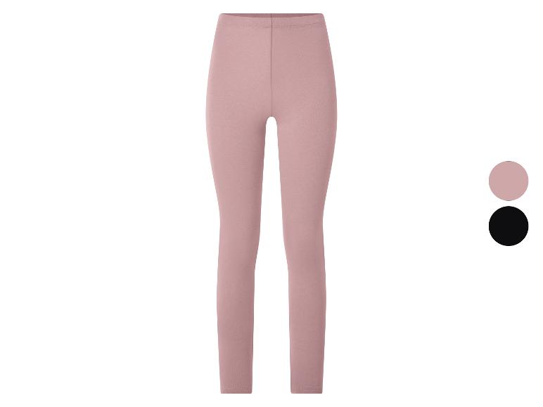 Rosa und schwarze Leggings für Damen