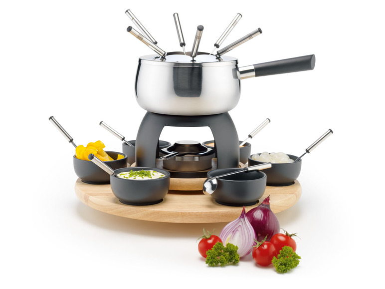MÄSER FondueSet, mit Rechaud und 6 Fonduegabeln LIDL