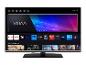 JVC Smart-TV mit VIDAA-Oberfläche und Streaming-Apps wie Netflix, Prime Video und Disney+.