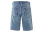 Hellblaue Jeans-Shorts, Rückansicht.