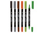 Crelando Dual-Tip-Wasserfarbmarker in verschiedenen Farben.