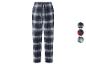 Marineblaue und hellblaue karierte Pyjamahose mit Kordelzug, drei Muster zur Auswahl