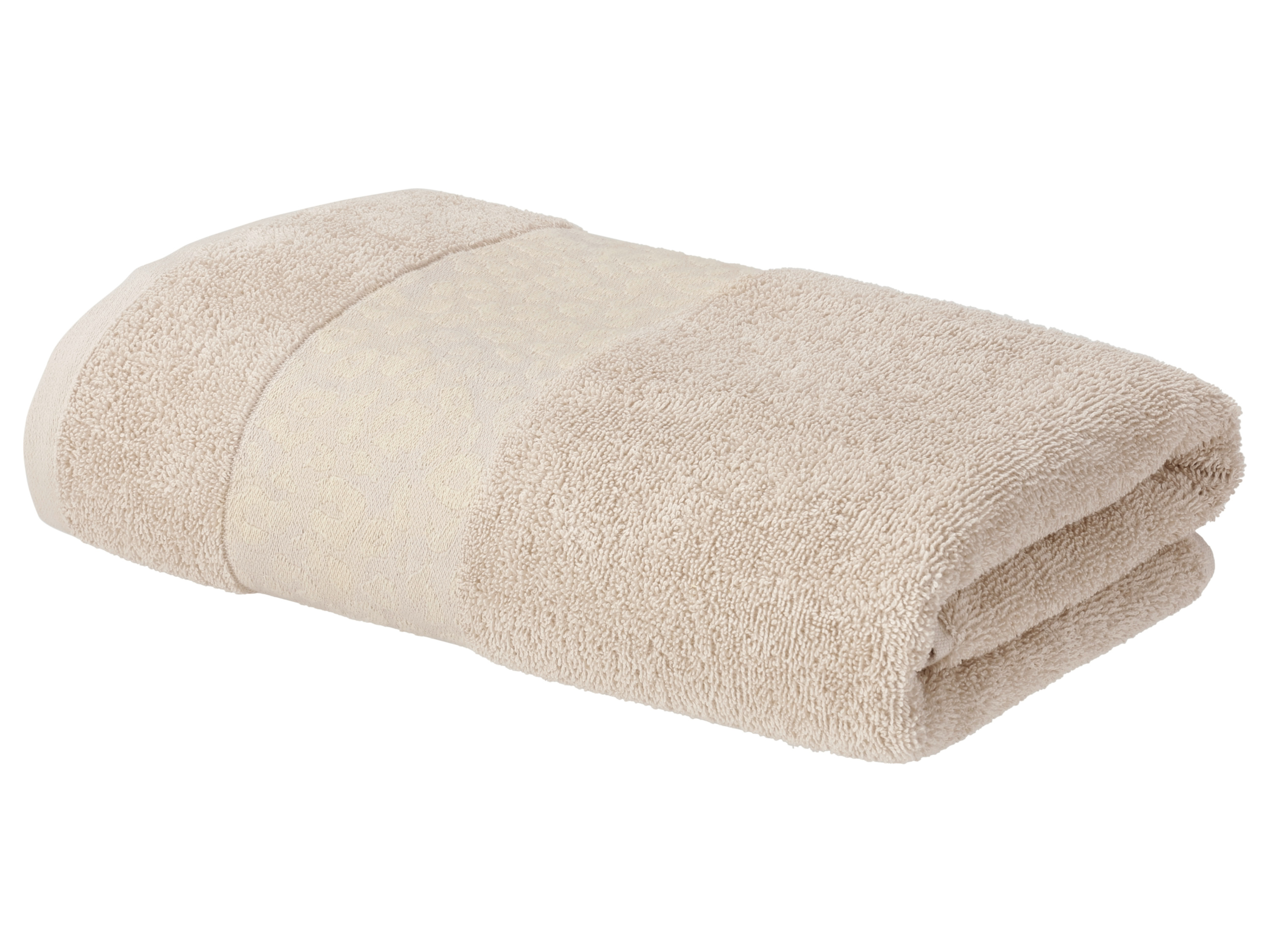 LIVARNO® Duschtuch Fashion, 70x140cm (grau/gemustert beige)