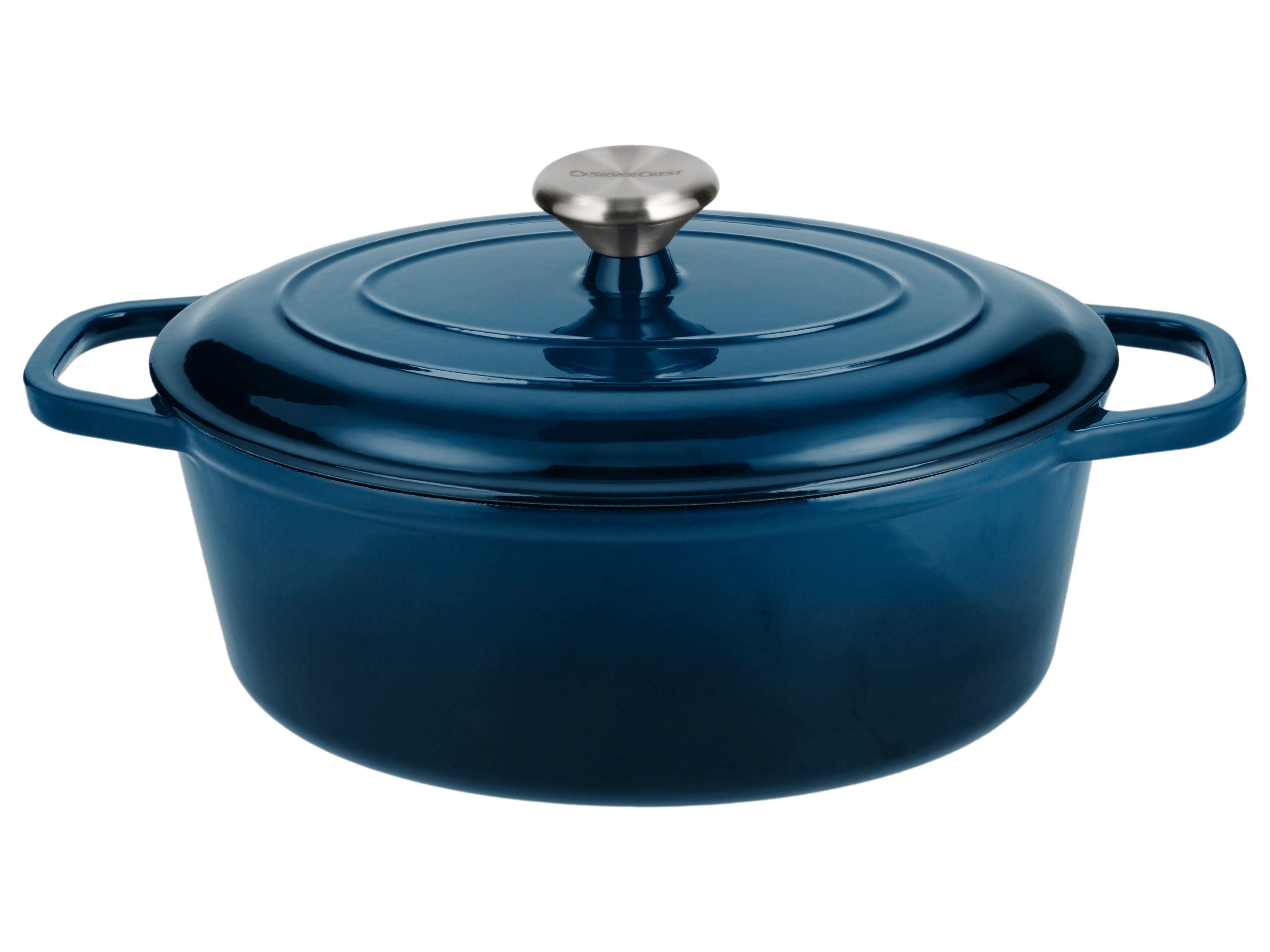 SILVERCREST® Premium-Gusseisenbräter, Ø 29 cm (Blau)