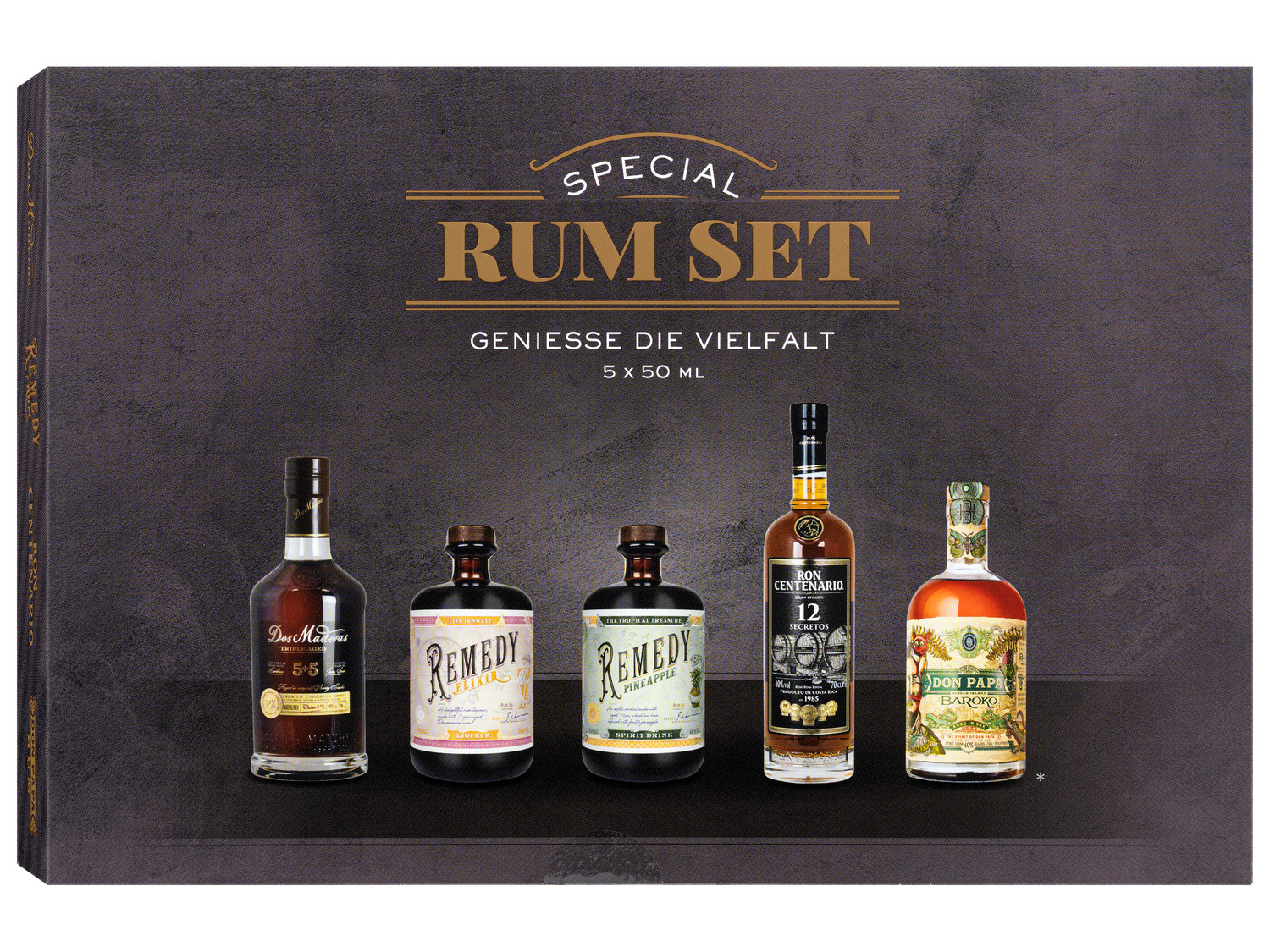 Premium Rum Tasting Set - 5 x 50 ml, 34-40% Vol | LIDL