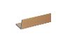 Braunes L-Profil mit Holzmaserung