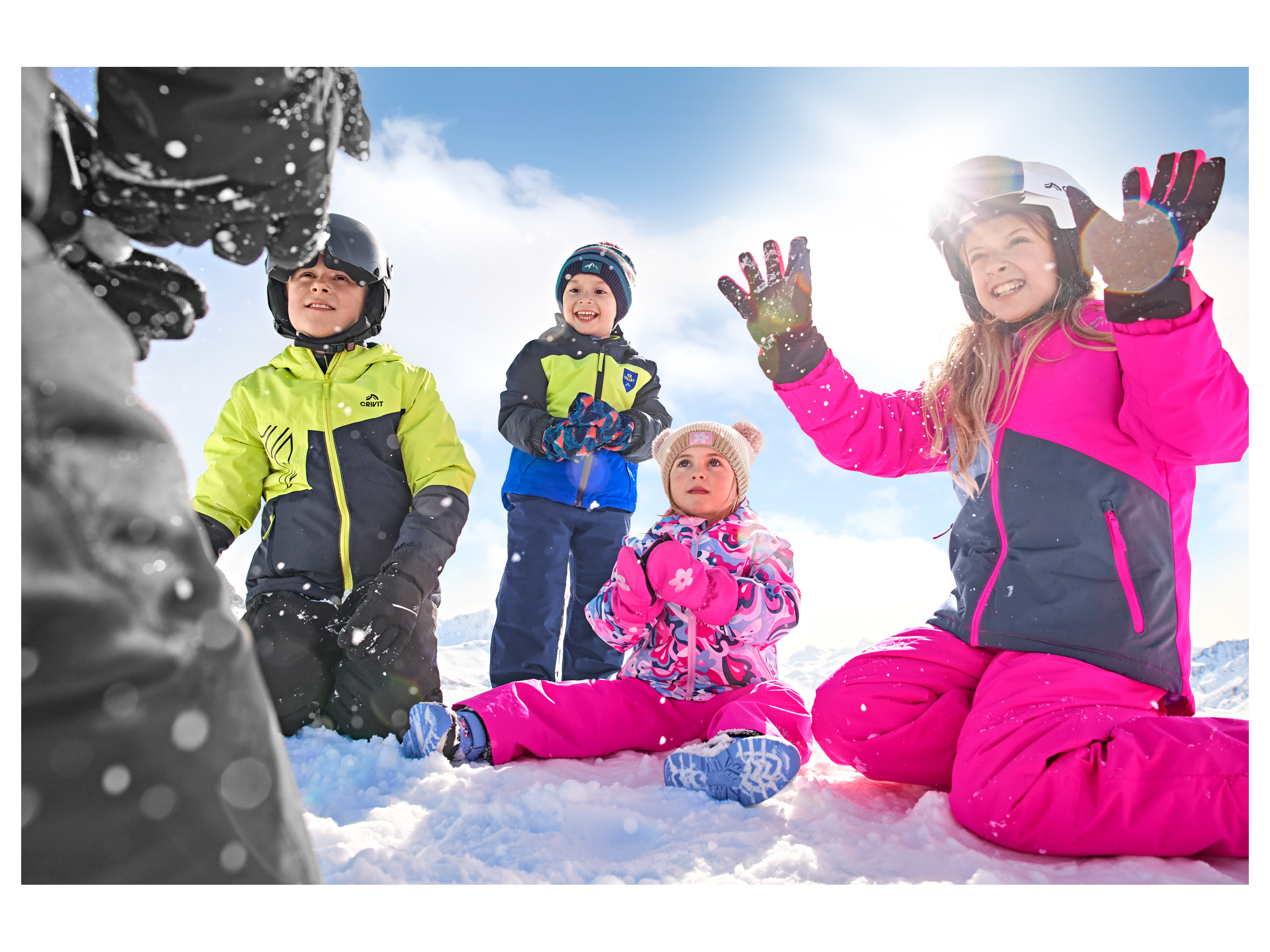LUPILU® Kinder Mütze (blau/Streifen) – Bild 4 von 4
