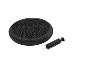 Schwarzes Balancekissen mit Pumpe