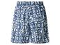 Damen-Shorts mit blau-weißem Ikat-Muster