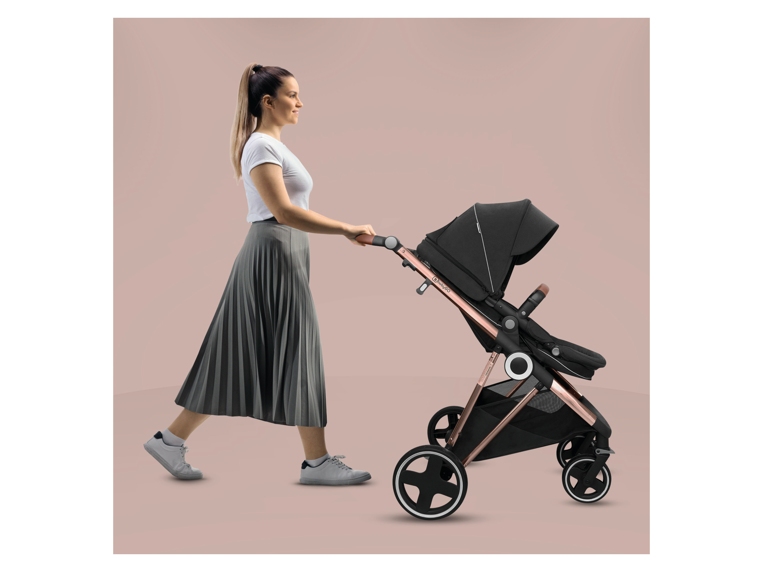 Thumbnail - BabyGO Halime 3in1-AIR (golden black)