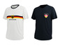 Zwei T-Shirts mit der deutschen Flagge und Adler.