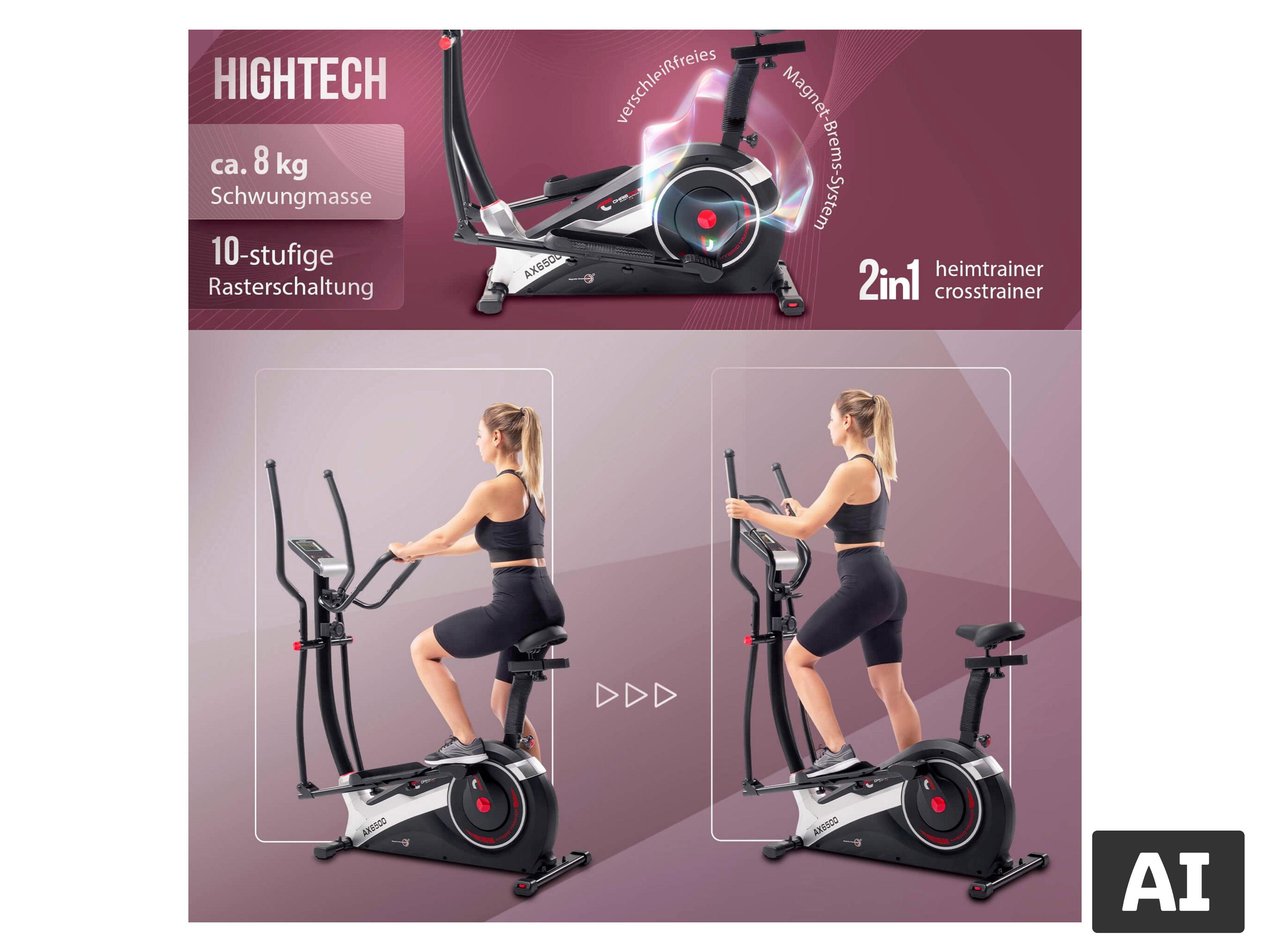 CHRISTOPEIT Hybrid Trainer »AX 6500«, Heim- Crosstrainer 2in1 – Bild 3 von 4