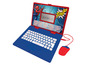 Ein roter Lexibook-Laptop mit Spiderman-Motiv, inklusive Maus.