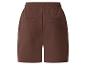 Braune Shorts mit elastischem Bund und Gesäßtaschen