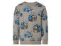 Kinder-Sweatshirt mit Polizeiauto- und Feuerwehrauto-Print, mit dem Text „TO THE RESCUE“.