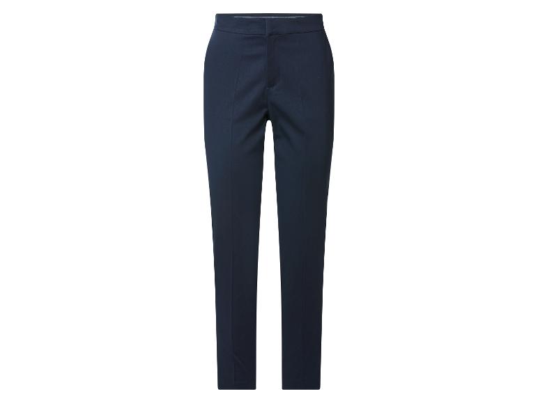 Dunkelblaue Damenhose mit geradem Bein.
