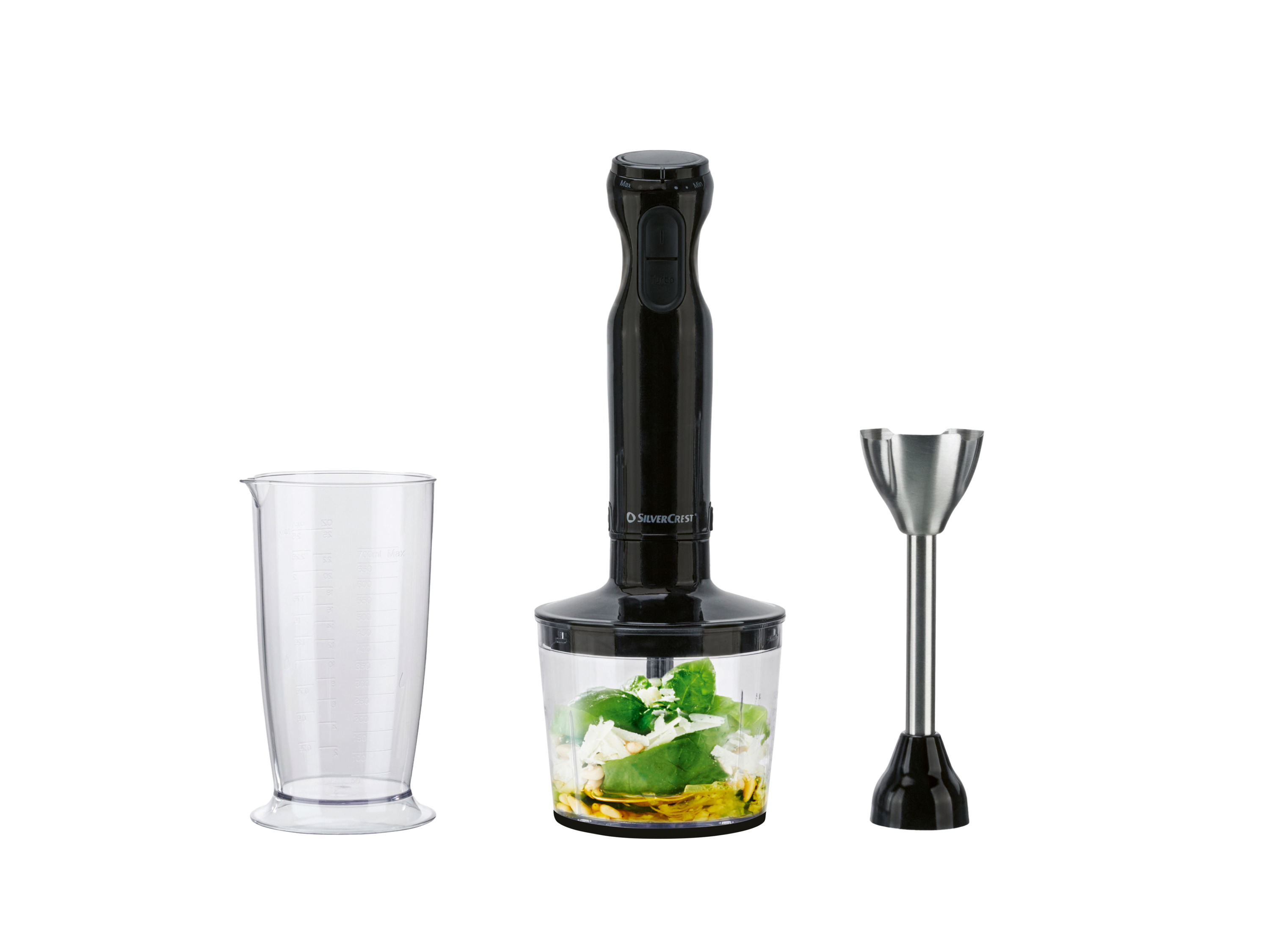 Thumbnail - SILVERCREST® Stabmixer Set Kunststoff 4-tlg. SSMS 600 G7 (Schwarz)