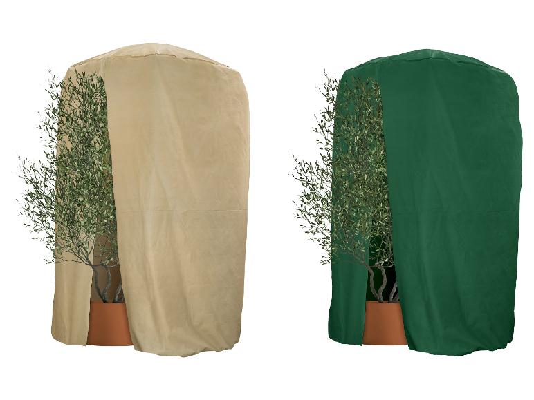 PARKSIDE Pflanzenschutz-Vlieshaube XXXL in Beige und Grün.