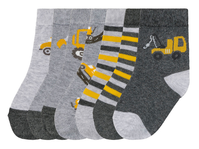 Gehe zu Vollbildansicht: lupilu Kleinkinder Jungen Socken, 7 Paar, hoher Bio-Baumwollanteil - Bild 2