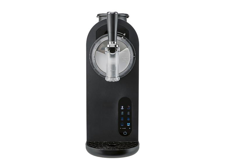 Schwarze Slush- und Eismaschine mit Touch-Bedienfeld