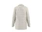 Hellbeige Damenjacke mit strukturiertem Stoff, Rückansicht