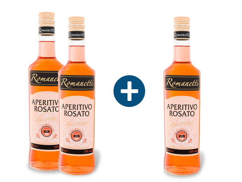 2+1 Paket Romanetti Aperitivo Rosato 15% Vol