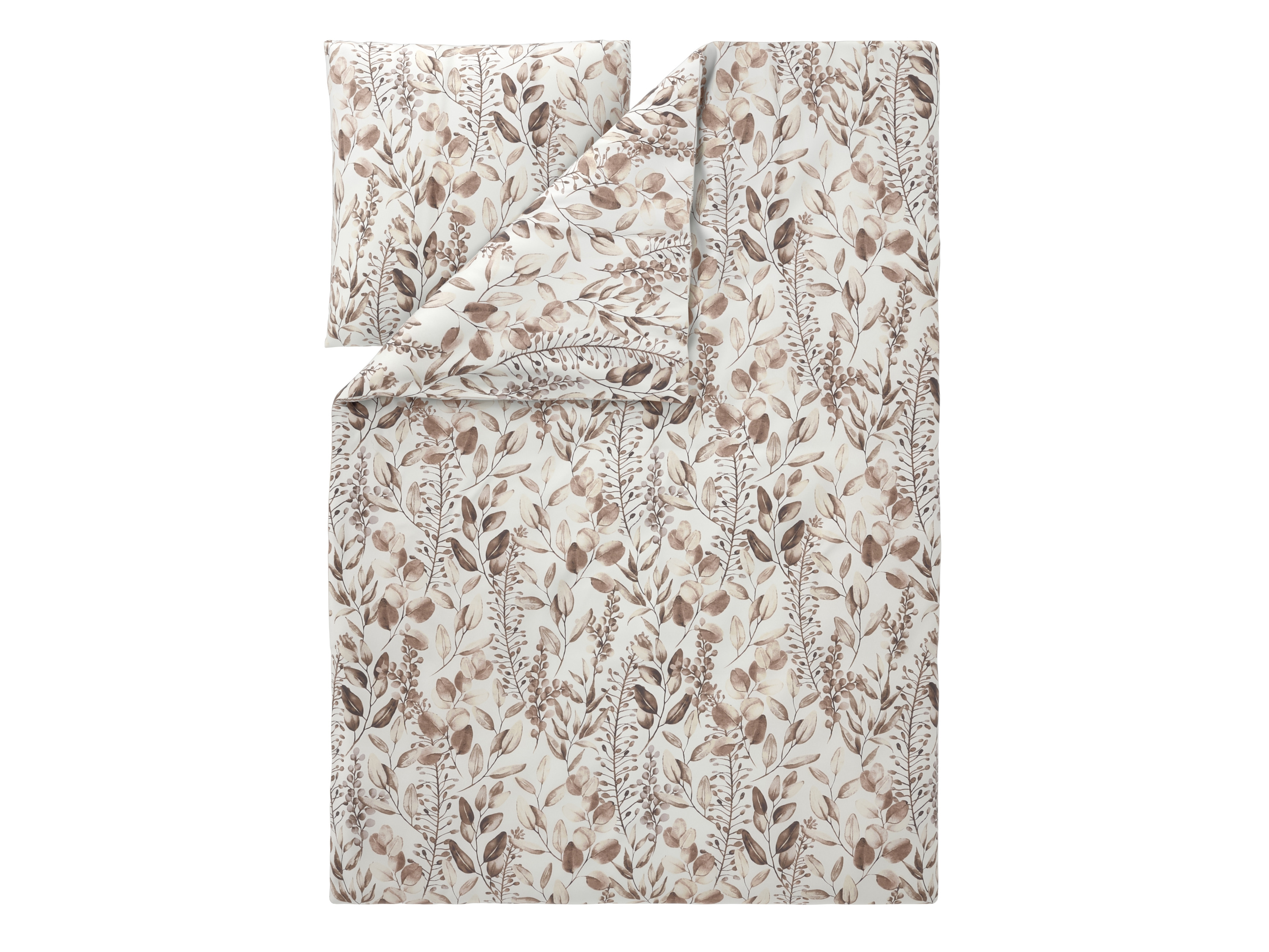 LIVARNO® Bettwäsche Mikrofaser Satin, 155 x 220 cm (Blätter)""