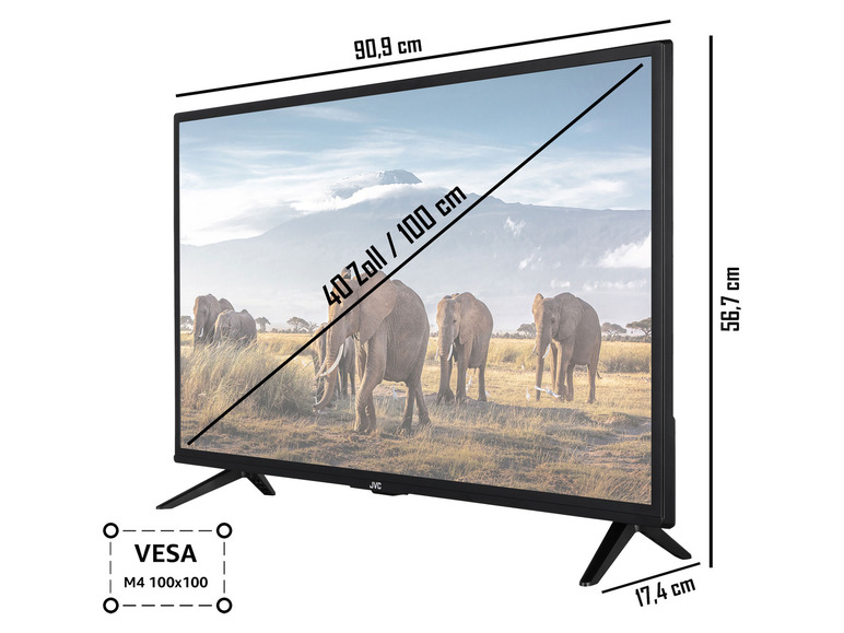 Gehe zu Vollbildansicht: JVC Fernseher LT-40VF3056 Smart TV 40 Zoll Full HD - Bild 3