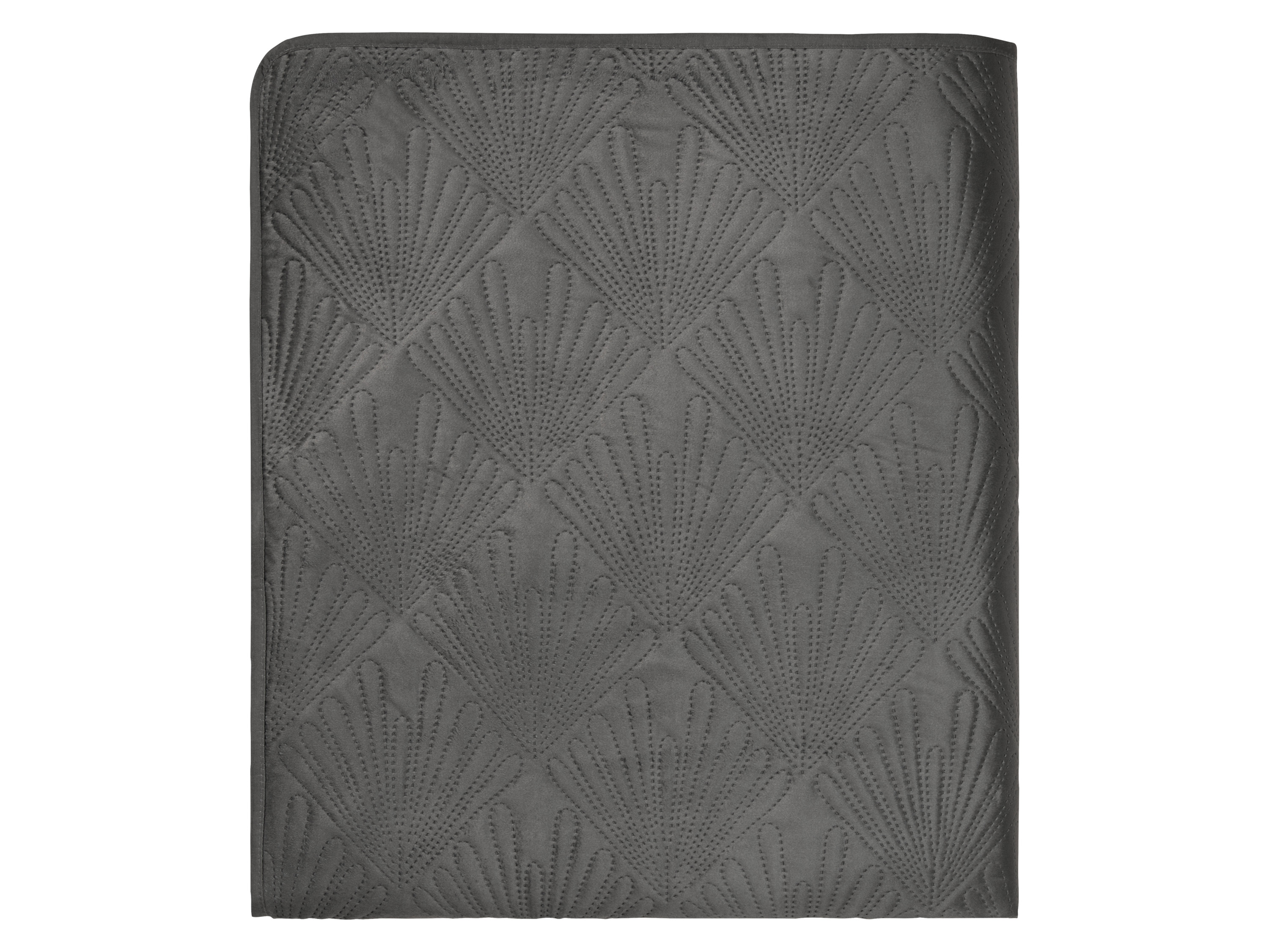 LIVARNO home Tagesdecke Samt, 200 x 220 cm (Dunkelgrün) | 04335815024931