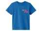 Blaues Kurzarm-T-Shirt mit Superhelden-Aufdruck