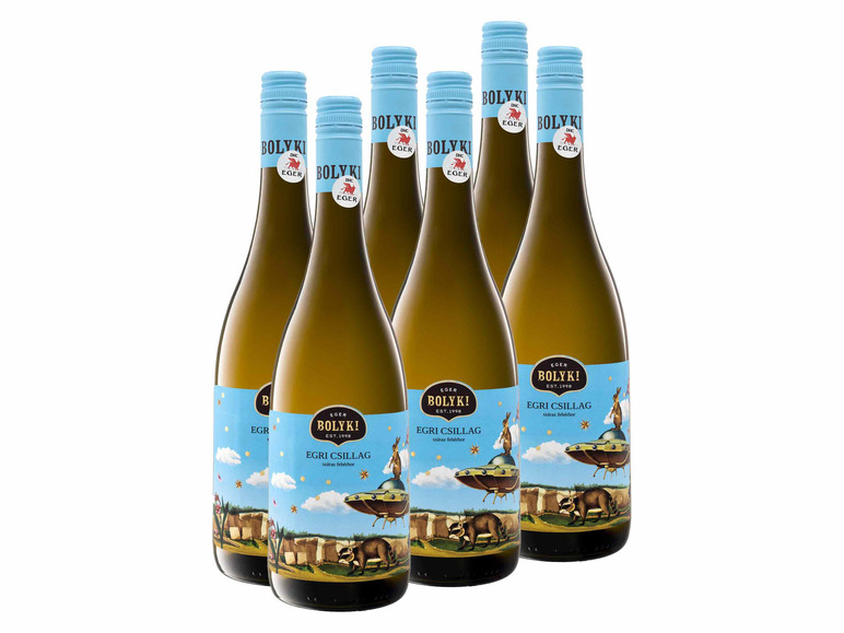 trocken, Weißwein Bolyki Weinpaket Egri x 0,75-l-Flasche 6 Csillag