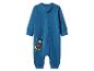 Blauer Baby-Strampler mit Mickey-Mouse-Aufdruck und Sternen.
